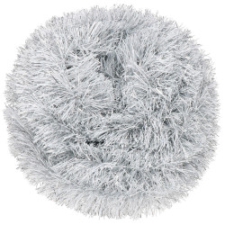 Vianočná reťaz Girlanda extra hustá 6m, šedá