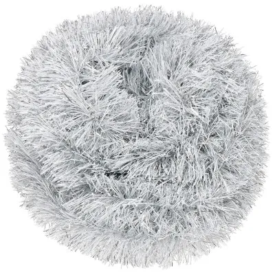 Vianočná reťaz Girlanda extra hustá 6m, šedá