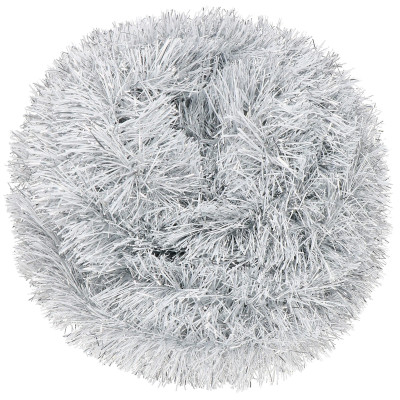 Vianočná reťaz Girlanda extra hustá 6m, šedá