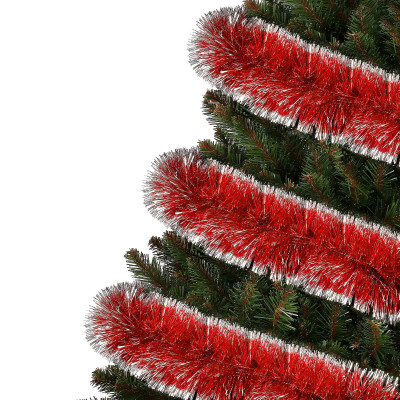 Vianočná reťaz Girlanda extra hustá 6m, červeno-biela