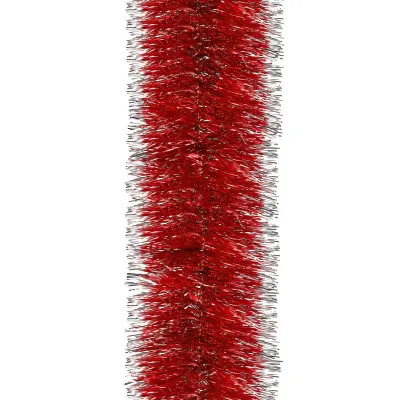 Vianočná reťaz Girlanda extra hustá 6m, červeno-biela