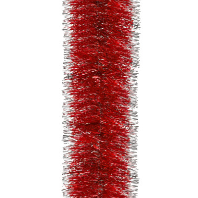 Vianočná reťaz Girlanda extra hustá 6m, červeno-biela