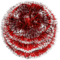 Vianočná reťaz Girlanda extra hustá 6m, červeno-biela