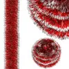 Vianočná reťaz Girlanda extra hustá 6m, červeno-biela
