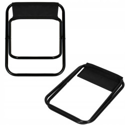 Turistická skladacia stolička SPRINGOS TRIP čierna