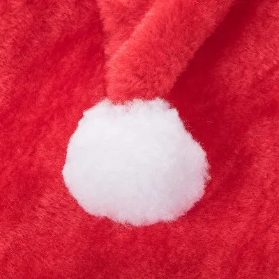 Vianočná čiapka s brmbolcom Santa LUX dlhá, červená