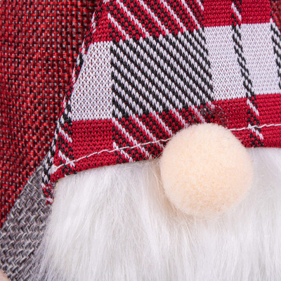 Vianočný obal na fľašu Gnom červený