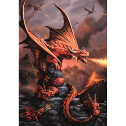 Diamantové maľovanie 40x30 cm, Dračie vojny Springos DIY