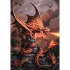 Diamantové maľovanie 40x30 cm, Dračie vojny Springos DIY