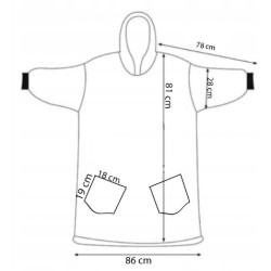 Mikinová deka Oversized růžová SPRINGOS