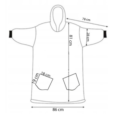 Mikinová deka Oversized růžová SPRINGOS