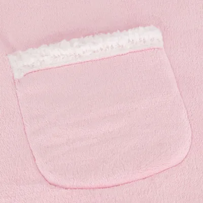 Mikinová deka Oversized růžová SPRINGOS