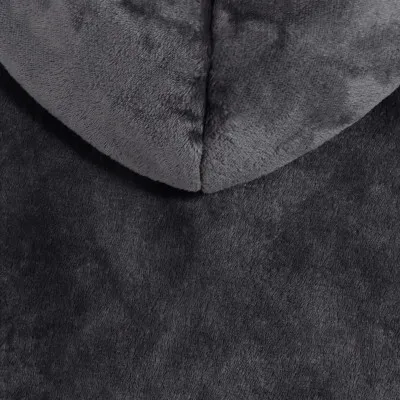 Mikinová deka Oversized tmavo šedá SPRINGOS