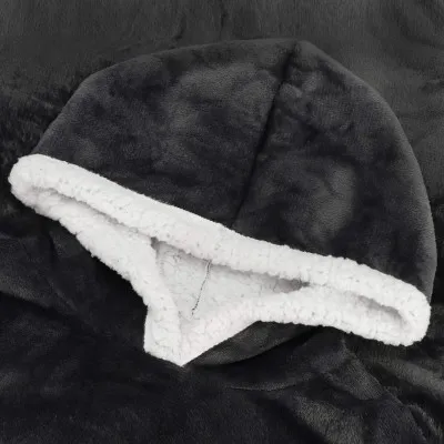 Mikinová deka Oversized tmavo šedá SPRINGOS