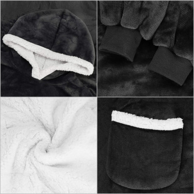 Mikinová deka Oversized tmavo šedá SPRINGOS