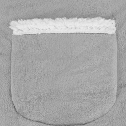 Mikinová deka Oversized svetlo šedá SPRINGOS