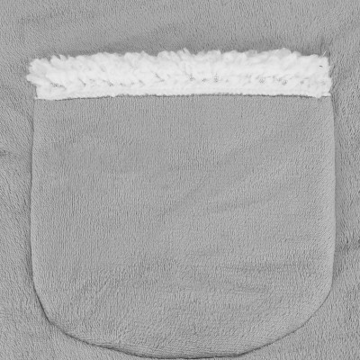 Mikinová deka Oversized svetlo šedá SPRINGOS