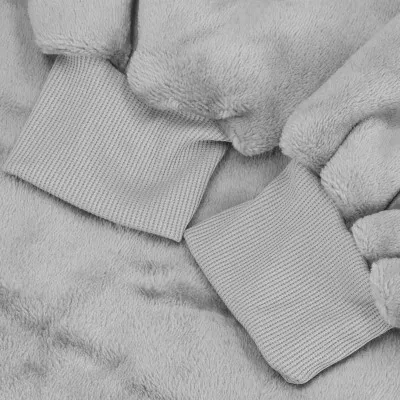 Mikinová deka Oversized svetlo šedá SPRINGOS