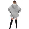 Mikinová deka Oversized svetlo šedá SPRINGOS
