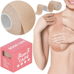 Push-up páska na prsia 5cm x 5m, béžová SPRINGOS BOOB