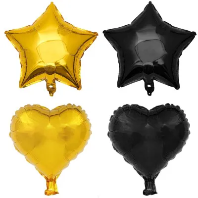 Sada narodeninových balónikov HAPPY BIRTHDAY čierno-zlaté SPRINGOS PS0032