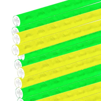 Reflexné návleky na špice kolesa, sada 24ks, žlto-zelené SPRINGOS BA0041