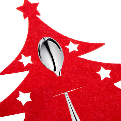 Vianočné prestieranie na príbory Stromček, červené, sada 2ks