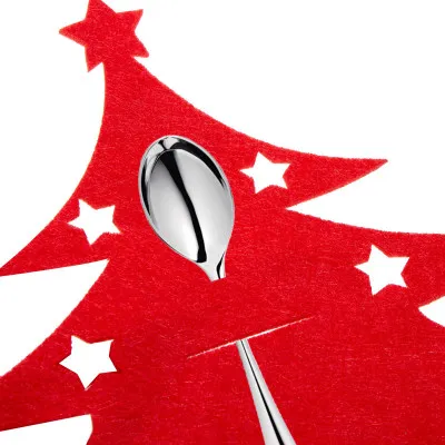 Vianočné prestieranie na príbory Stromček, červené, sada 2ks