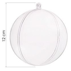 Vianočná banka priehľadná 12cm