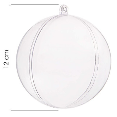 Vianočná banka priehľadná 12cm