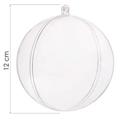 Vianočná banka priehľadná 12cm