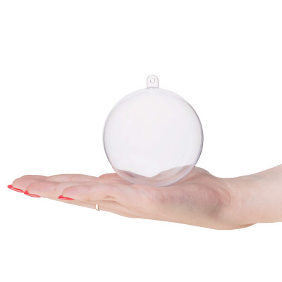 Vianočná banka priehľadná 12cm