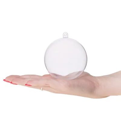 Vianočná banka priehľadná 12cm