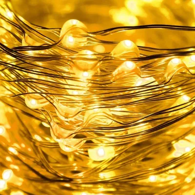 LED reťaz Nano - 10m, 100LED, 8 funkcií, IP44, teplá biela