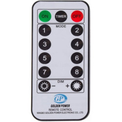 LED reťaz Nano - 10m, 100LED, 8 funkcií, ovládač, 3xAA, IP44, modrá