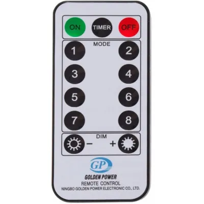 LED kvaple - 14,5m, 300LED, 8 funkcií, ovládač, IP44, teplá biela