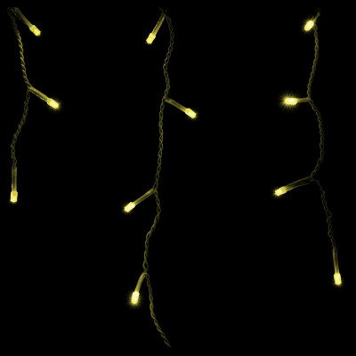 LED kvaple - 14,5m, 300LED, 8 funkcií, ovládač, IP44, teplá biela