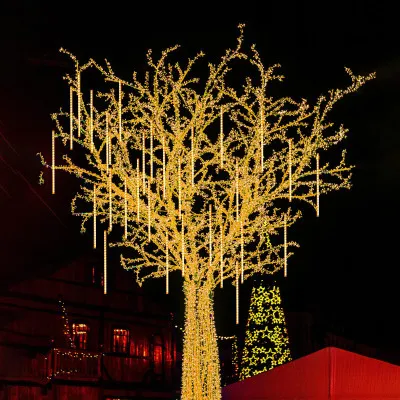 LED cencúle 8ks - 3m, 144LED, IP44, teplá biela