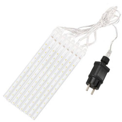 LED cencúle 8ks - 3m, 144LED, IP44, multicolor