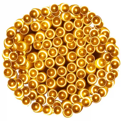 LED svetelná reťaz - 10m, 100LED, 8 funkcií, ovládač, 3xAA, IP44, teplá biela