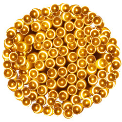 LED svetelná reťaz - 5m, 50LED, 8 funkcií, 3xAA, IP44, teplá biela