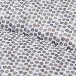 Zimný fusak s kožúškom 4v1 SPRINGOS MUMI biely s bodkami