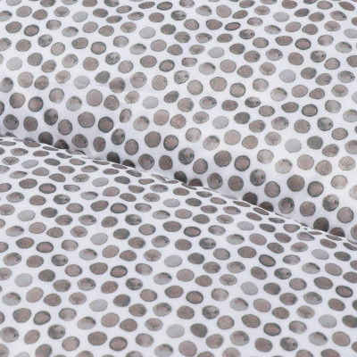 Zimný fusak s kožúškom 4v1 SPRINGOS MUMI biely s bodkami