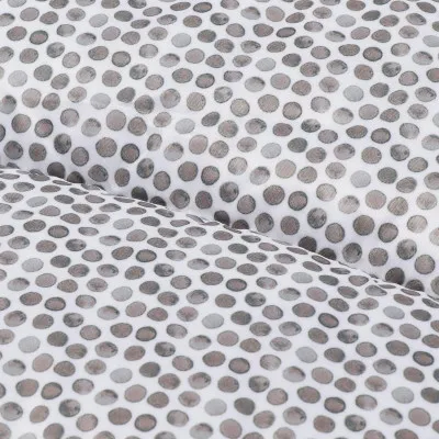 Zimný fusak s kožúškom 4v1 SPRINGOS MUMI biely s bodkami