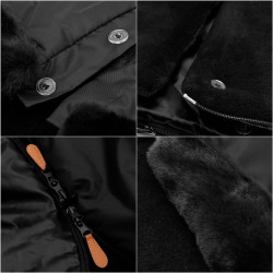 Zimný fusak s kožúškom 4v1 SPRINGOS WIKING čierny