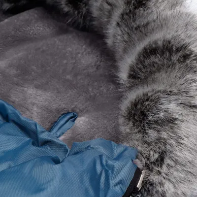 Zimný fusak s kožúškom 4v1 SPRINGOS ZERMATT modrý