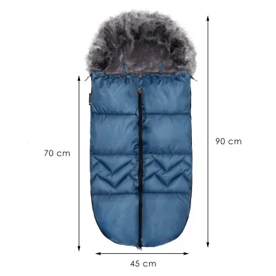 Zimný fusak s kožúškom 4v1 SPRINGOS ZERMATT modrý