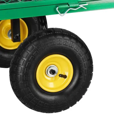 Záhradný vozík 400 kg, zelený SPRINGOS GA0011