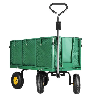 Záhradný vozík 400 kg, zelený SPRINGOS GA0011