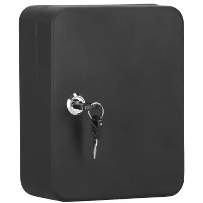 Skrinka na kľúče 30 háčikov, čierna SPRINGOS TX5030